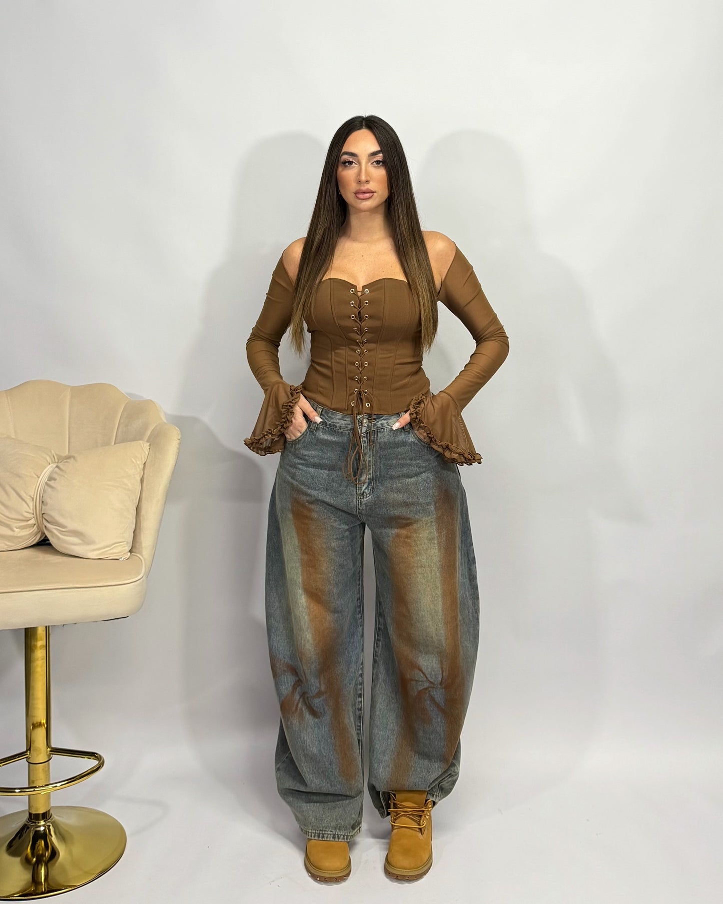 JEANS BROWN